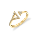 Double Diamond Triangle Ring