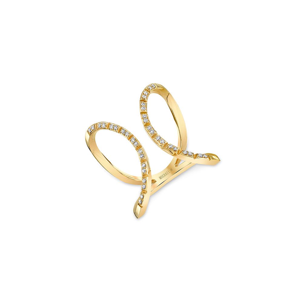 Double Open Circle Eternity Ring