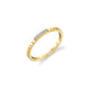 MICHAEL M Fashion Rings Etched  Four Diamond Band