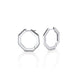 MICHAEL M Fashion Rings Large Octave Knifed Hoop Earrings