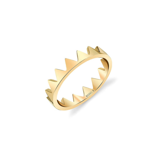 MICHAEL M Fashion Rings Mini Crown Ring