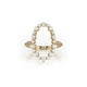 MICHAEL M Fashion Rings Open Oval Diamond Cluster Ring