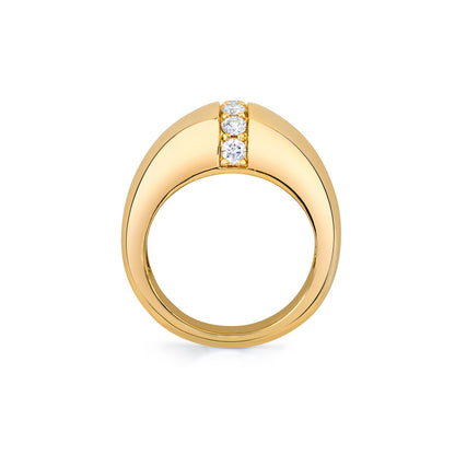 Orb Split Signet Ring