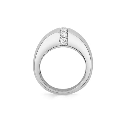 Orb Split Signet Ring