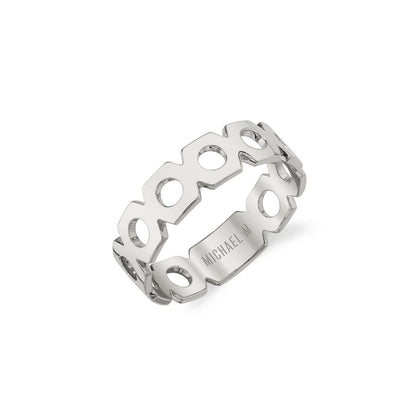 MICHAEL M Fashion Rings Signature Negative Space Band