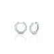 MICHAEL M Fashion Rings Small Octave Knifed Hoop Earrings