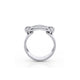 Two Tone Luxe Link Ring