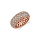 MICHAEL M High Jewelry 18K Rose Gold / 6.5 Europa Mosaic Pavé Band F143
