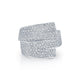 MICHAEL M High Jewelry 18K White Gold / 4 Europa Interlock Pavé Band MR174