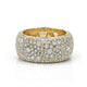 MICHAEL M High Jewelry 18K Yellow Gold / 4 Europa Dome Eternity Ring