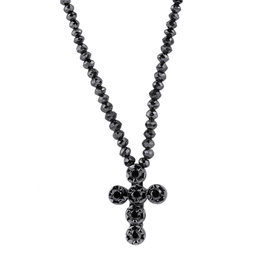 Black Diamond Cross and Necklace