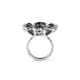 Black Diamond Petal Ring