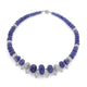 Blue and Diamond Bead Necklace