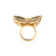 Butterfly Multi Diamond and Ruby Ring