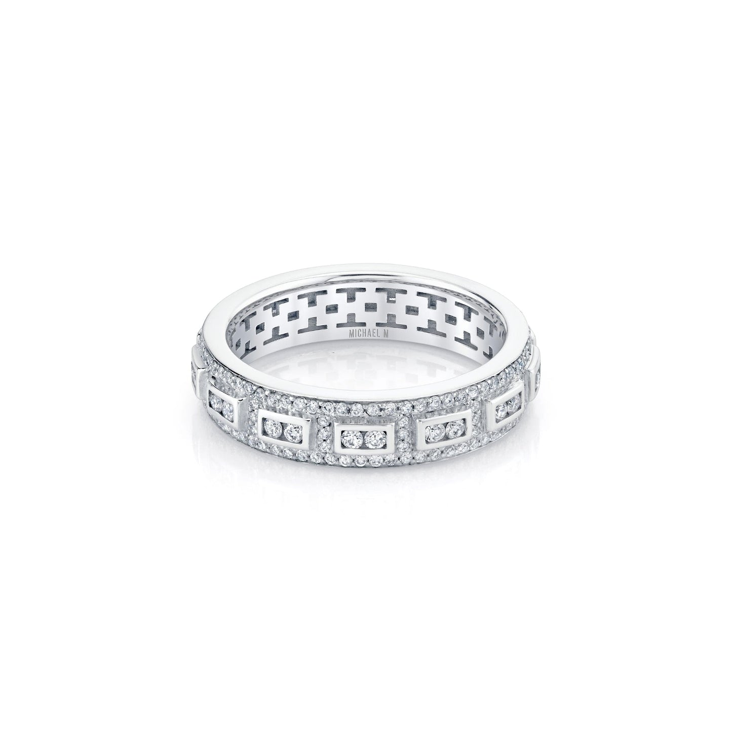 MICHAEL M High Jewelry Europa Geo Pavé Band
