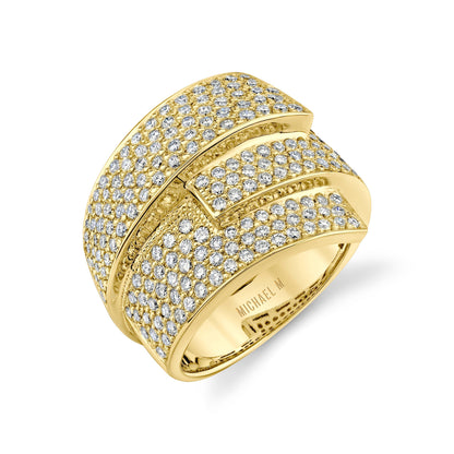 Europa Interlock Pavé Band