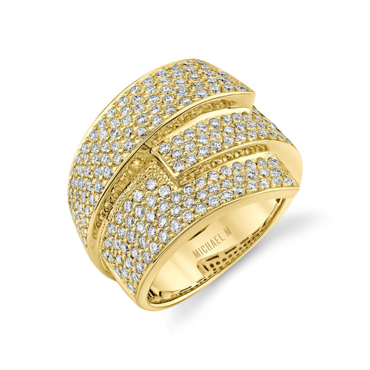 Europa Interlock Pavé Band