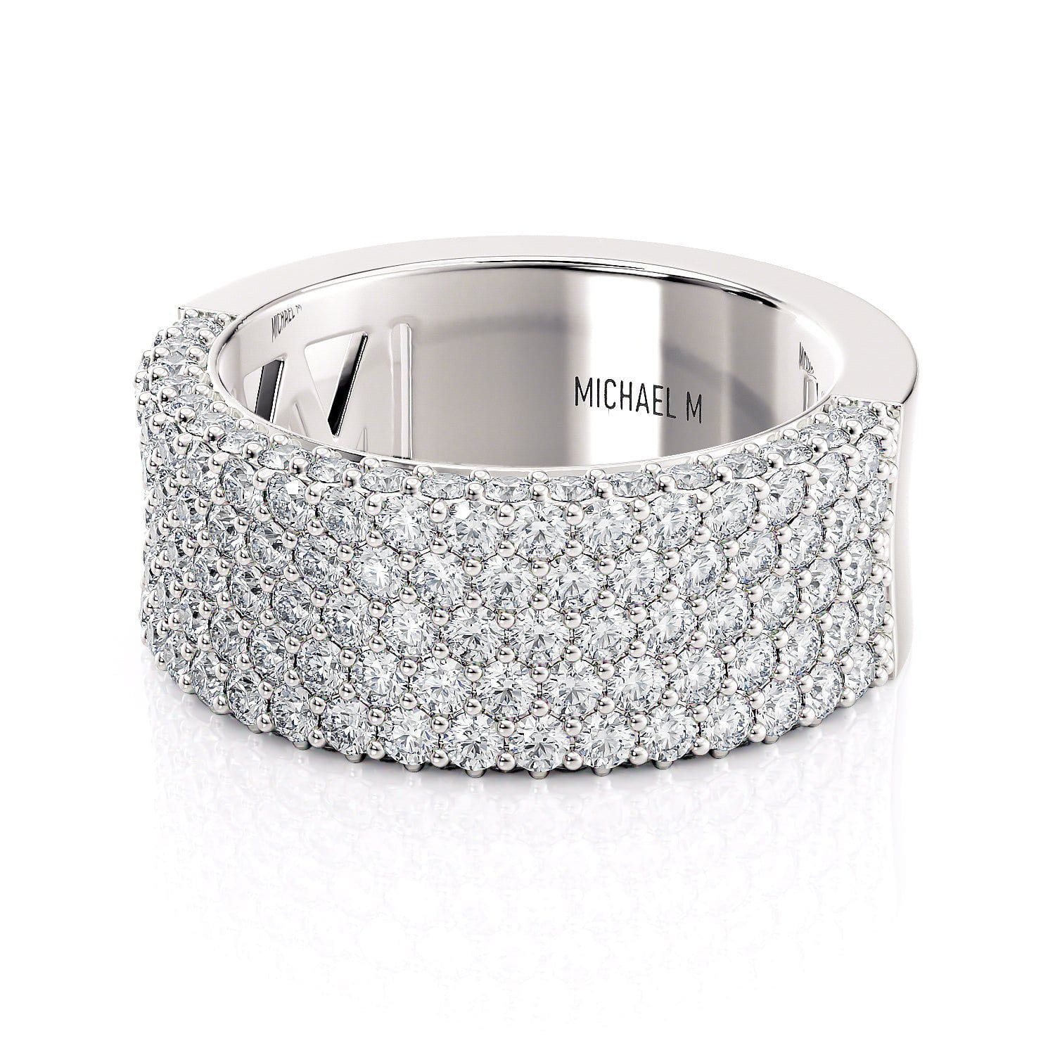 MICHAEL M High Jewelry Halved Diamond Band