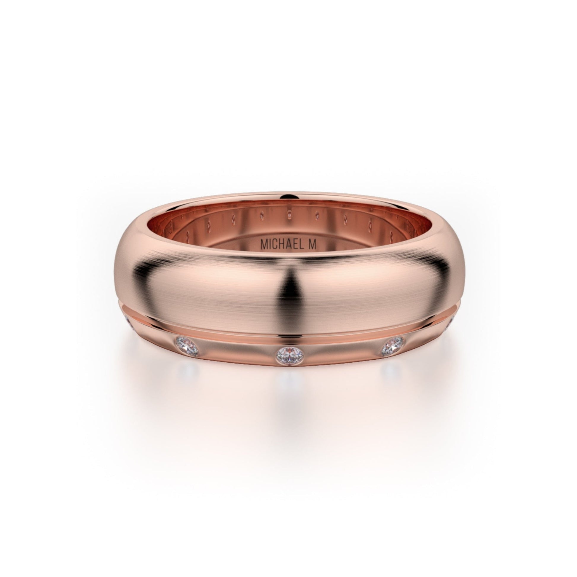 MICHAEL M Men's 14K Rose Gold / 7 Men's Band MB105 MB-105RG14K