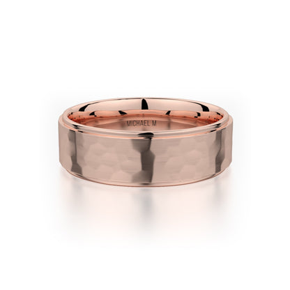 MICHAEL M Men's 14K Rose Gold / 7 Men's Band MB113 MB-113RG14K