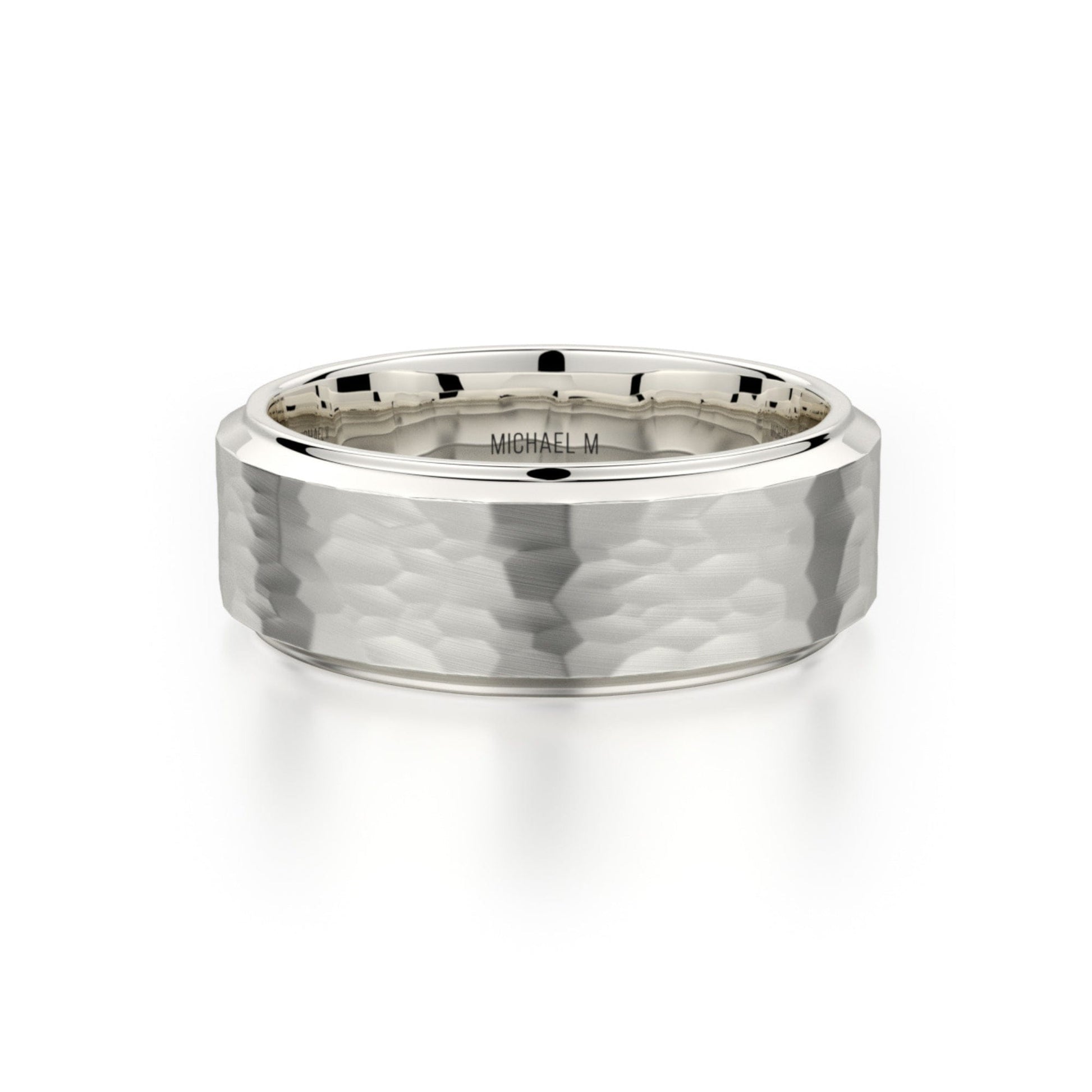 MICHAEL M Men's 14K White Gold / 7 Men's Band MB114 MB-114WG14K