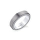 MICHAEL M Men's 14K White Gold/ Titanium / 7 Men's Band MB116 MB-116WG14K