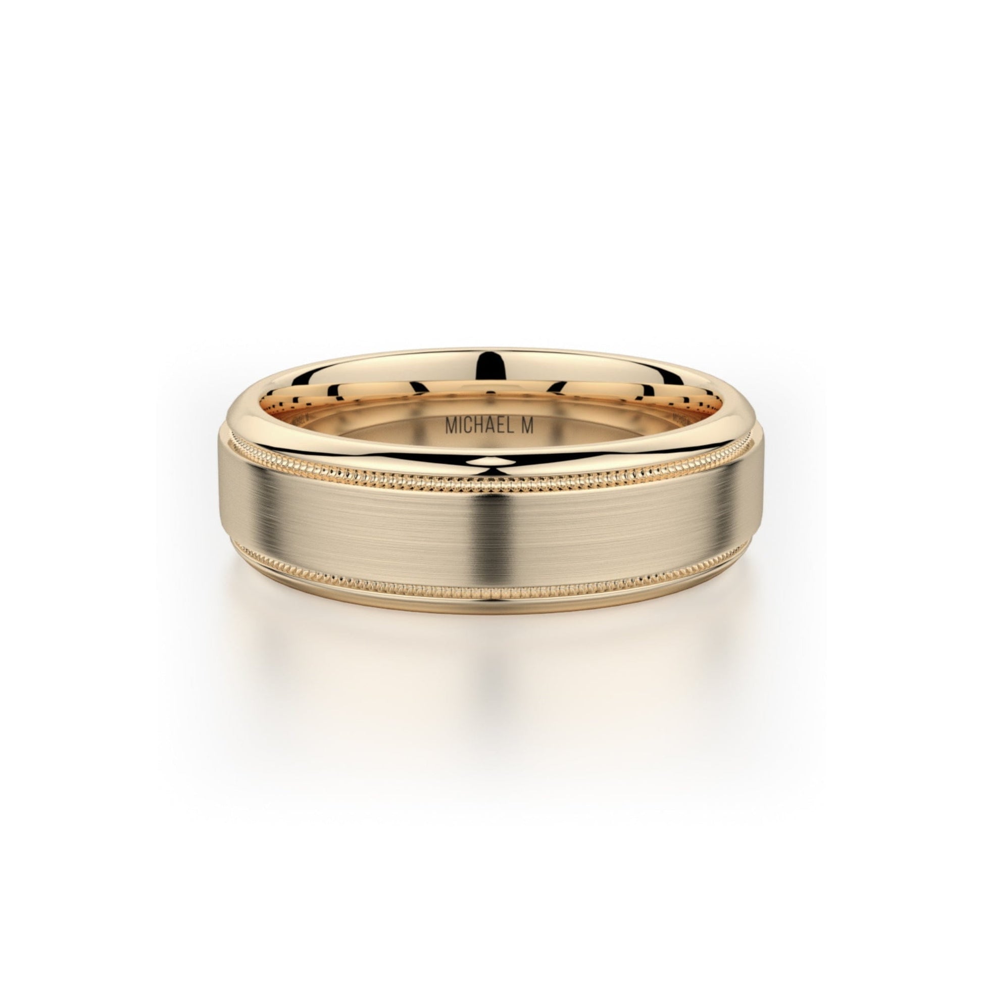 MICHAEL M Men's 14K Yellow Gold / 7 Men's Band MB101 MB-101YG14K