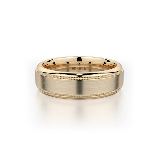 MICHAEL M Men's 14K Yellow Gold / 7 Men's Band MB101 MB-101YG14K
