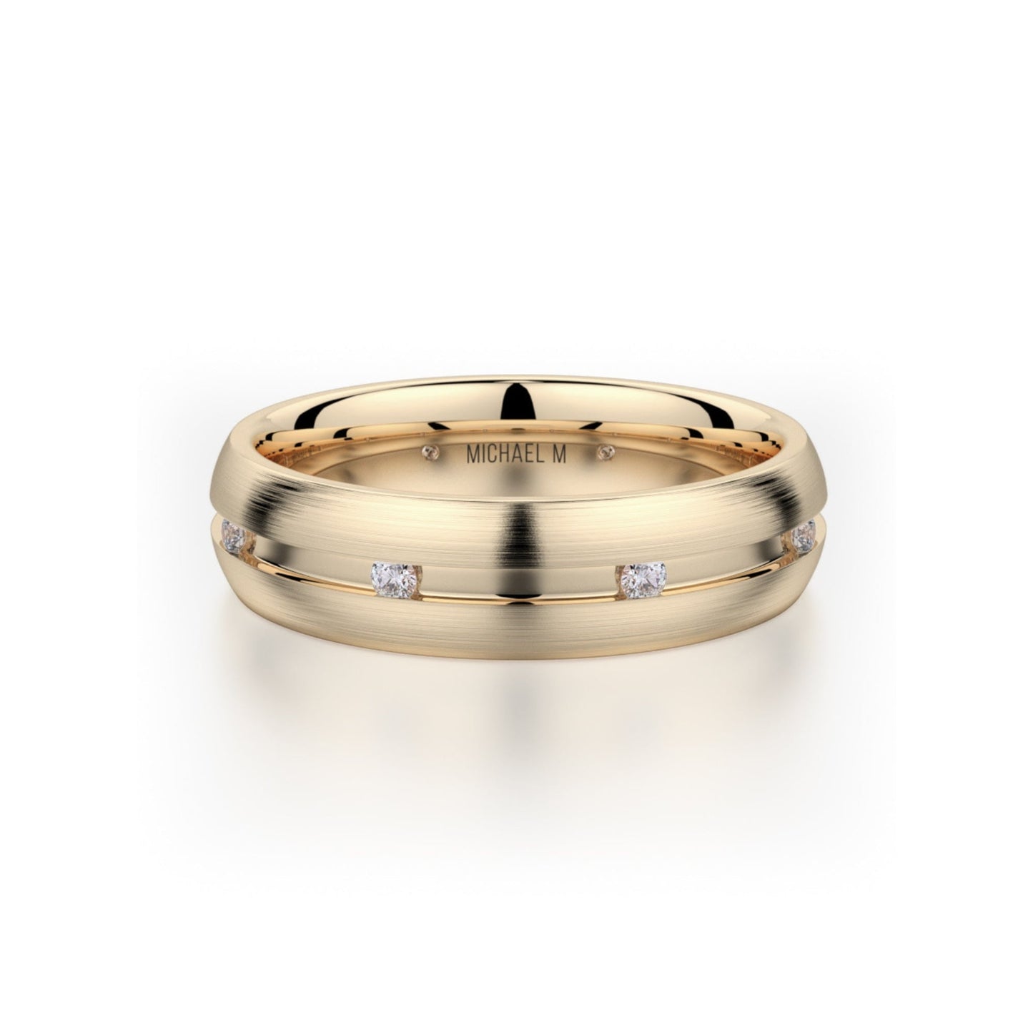 MICHAEL M Men's 14K Yellow Gold / 7 Men's Band MB104 MB-104YG14K