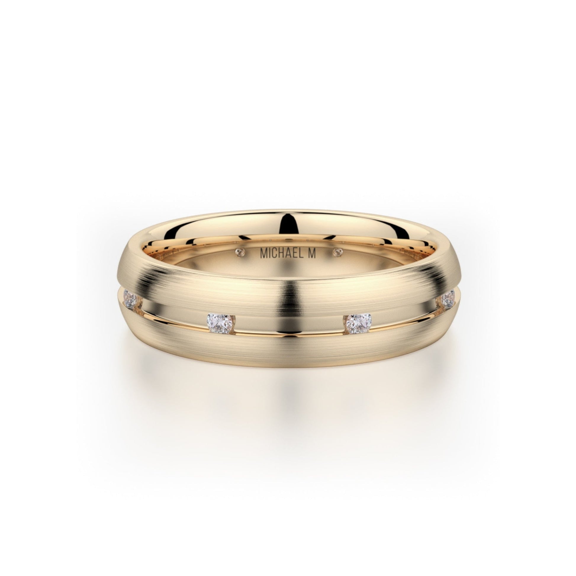 MICHAEL M Men's 14K Yellow Gold / 7 Men's Band MB104 MB-104YG14K