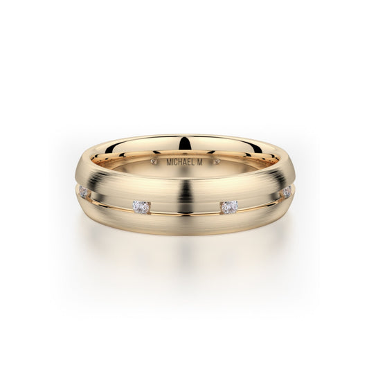 MICHAEL M Men's 14K Yellow Gold / 7 Men's Band MB104 MB-104YG14K