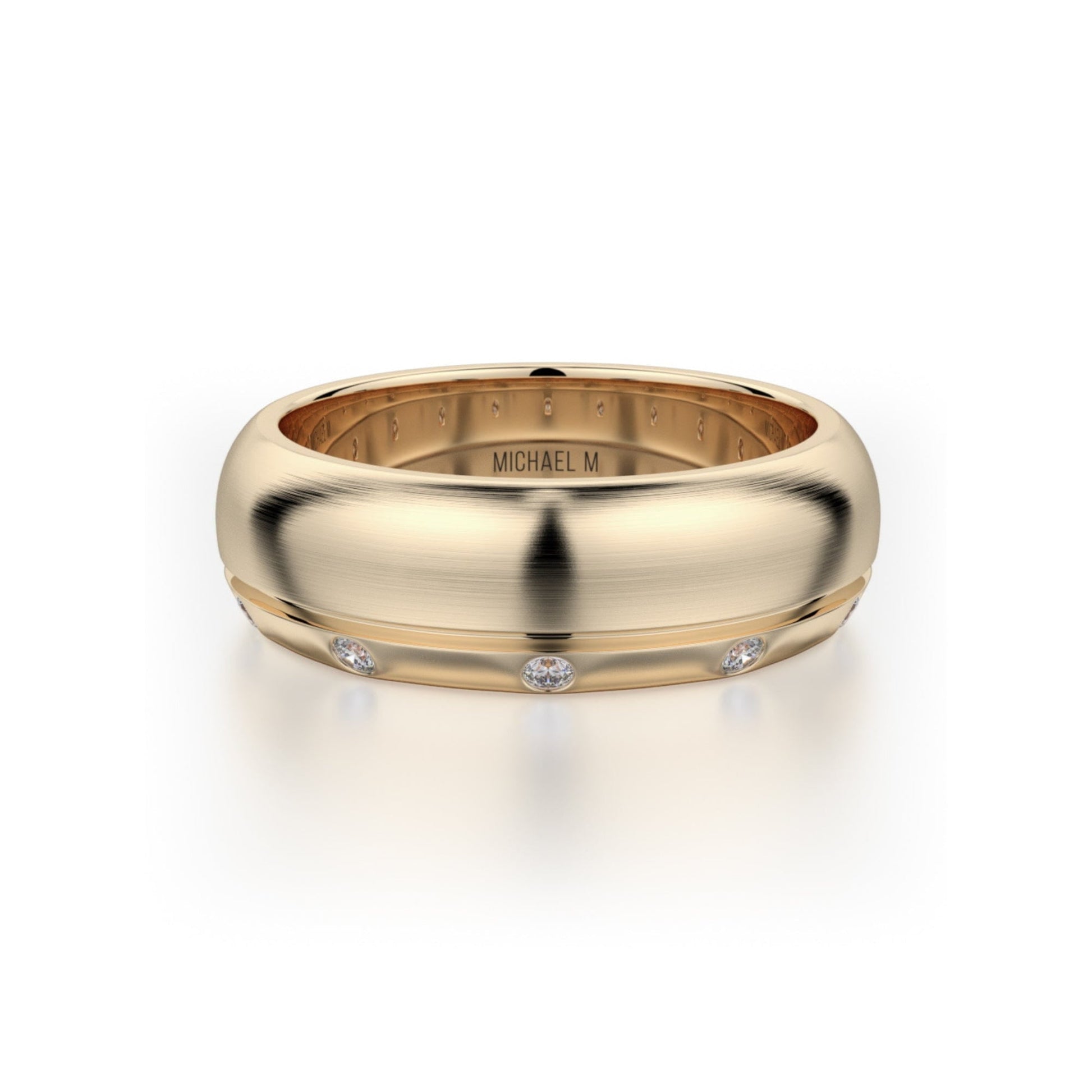 MICHAEL M Men's 14K Yellow Gold / 7 Men's Band MB105 MB-105YG14K