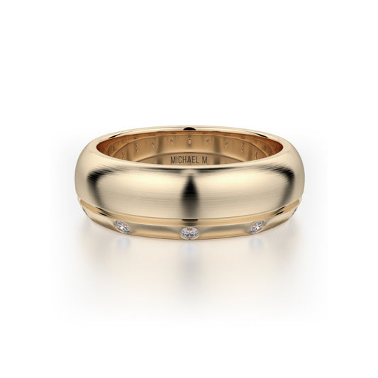 MICHAEL M Men's 14K Yellow Gold / 7 Men's Band MB105 MB-105YG14K