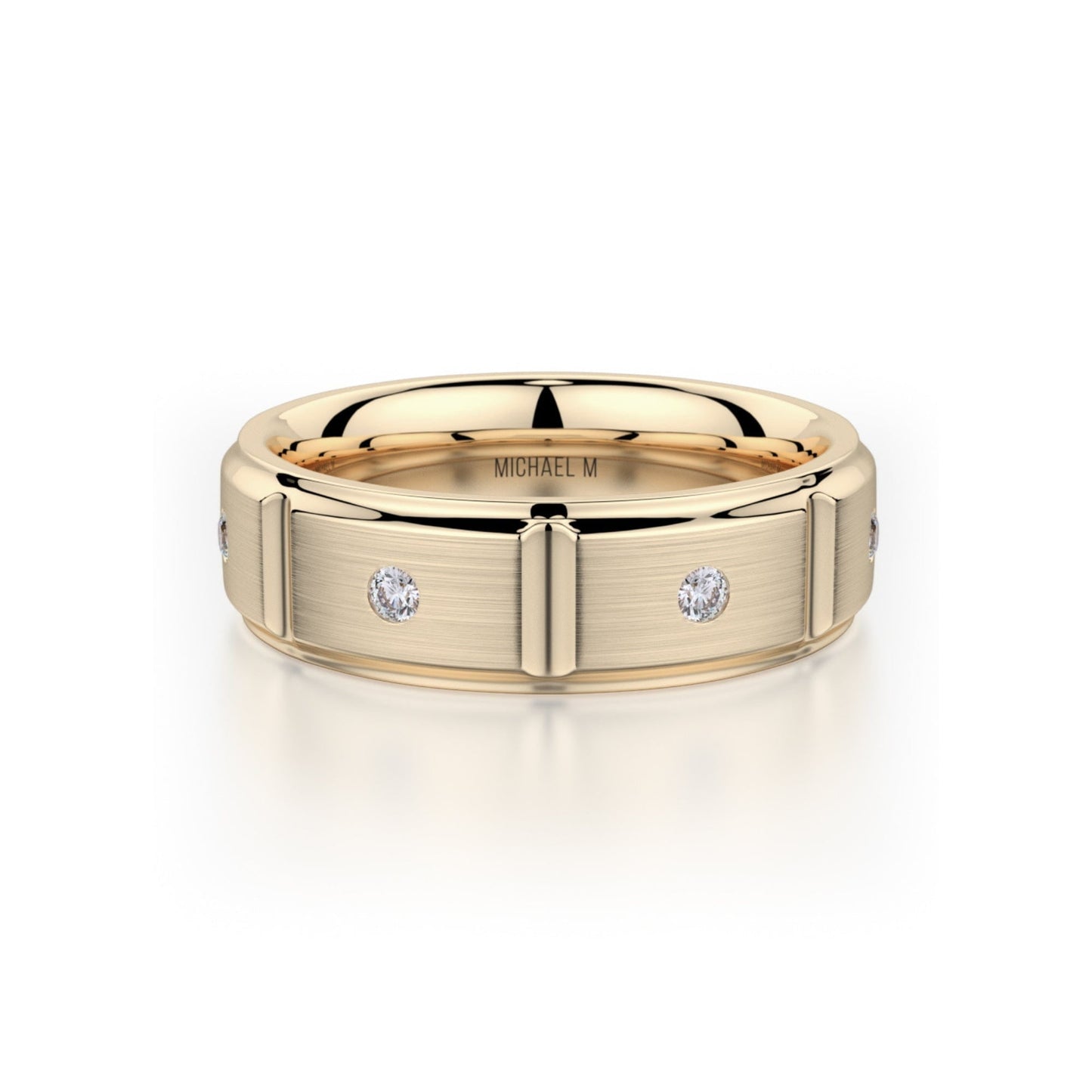 MICHAEL M Men's 14K Yellow Gold / 7 Men's Band MB107 MB-107YG14K