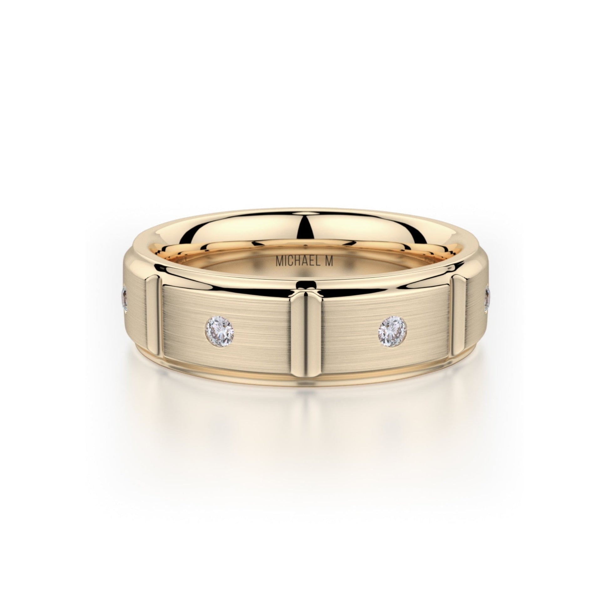 MICHAEL M Men's 14K Yellow Gold / 7 Men's Band MB107 MB-107YG14K