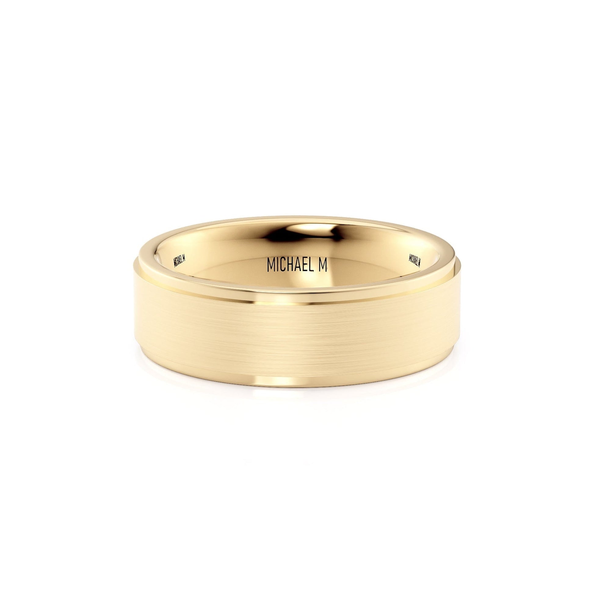 MICHAEL M Men's 18K Yellow Gold / 7 Men's Band MB103