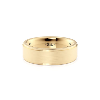 MICHAEL M Men's 18K Yellow Gold / 7 Men's Band MB103