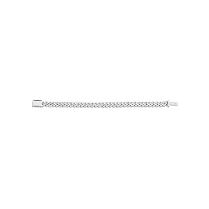 6.5mm Silver Men's Cuban Chain Bracelet
