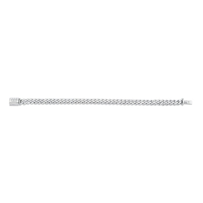 8mm Silver Men's Cuban Chain Bracelet