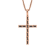MICHAEL M Men's Box Black Diamond Cross Pendant
