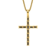 MICHAEL M Men's Box Black Diamond Cross Pendant