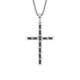 MICHAEL M Men's Box Black Diamond Cross Pendant