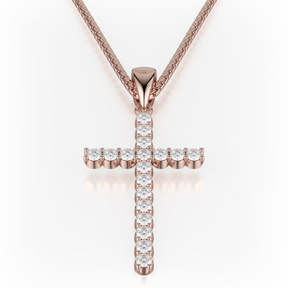 Classic Diamond Cross Necklace