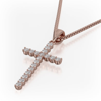 Classic Diamond Cross Necklace