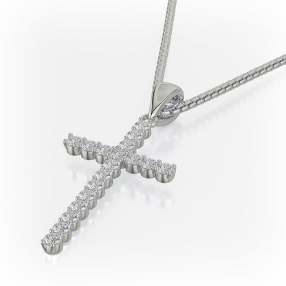 Classic Diamond Cross Necklace