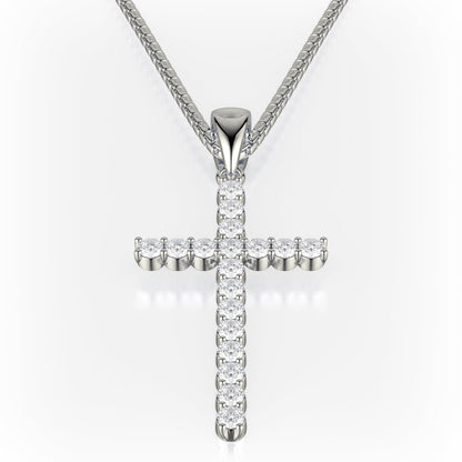 Classic Diamond Cross Necklace