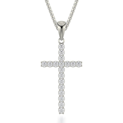 MICHAEL M Men's Classic Diamond Cross Necklace