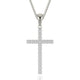 MICHAEL M Men's Classic Diamond Cross Necklace