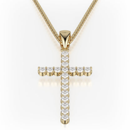 Classic Diamond Cross Necklace