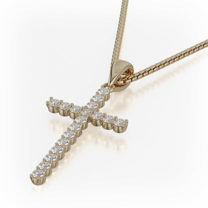 Classic Diamond Cross Necklace